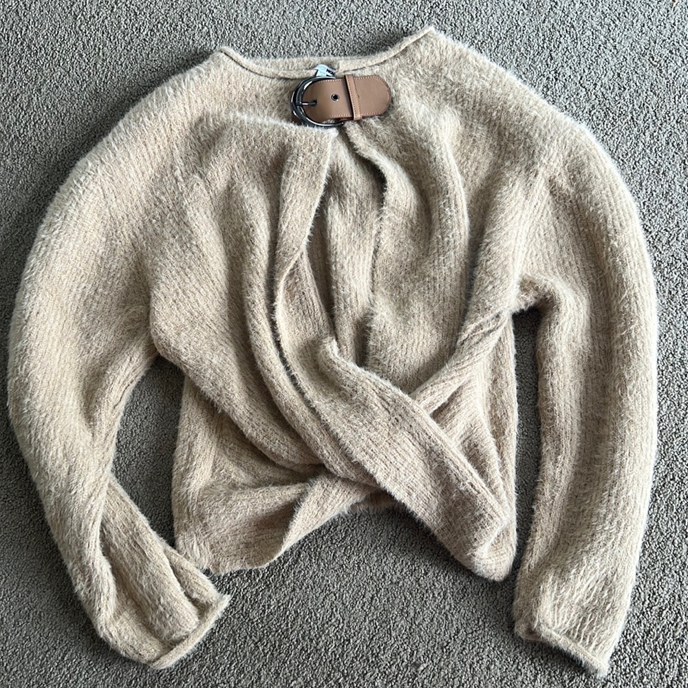 Cozy fashion nova cut out sweater